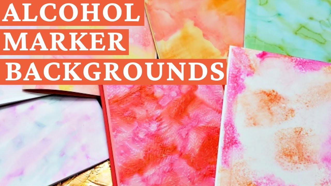 STUNNING Alcohol Marker Backgrounds In Minutes