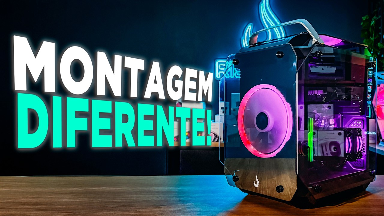 FIZEMOS UMA MONTAGEM NO GABINETE GAMER ZEUS GLASS 02 RISE MODE