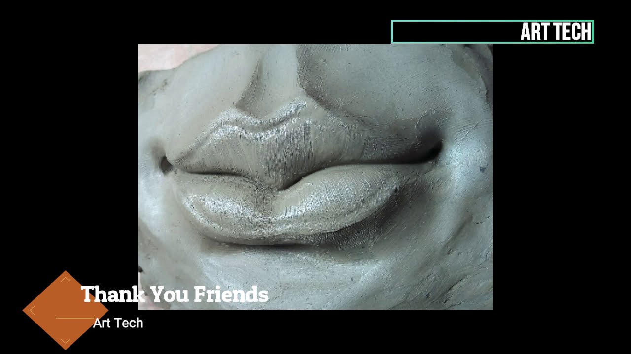 Lips making process | Human Lips Make with clay | Tutorials for beginners | Art Tech