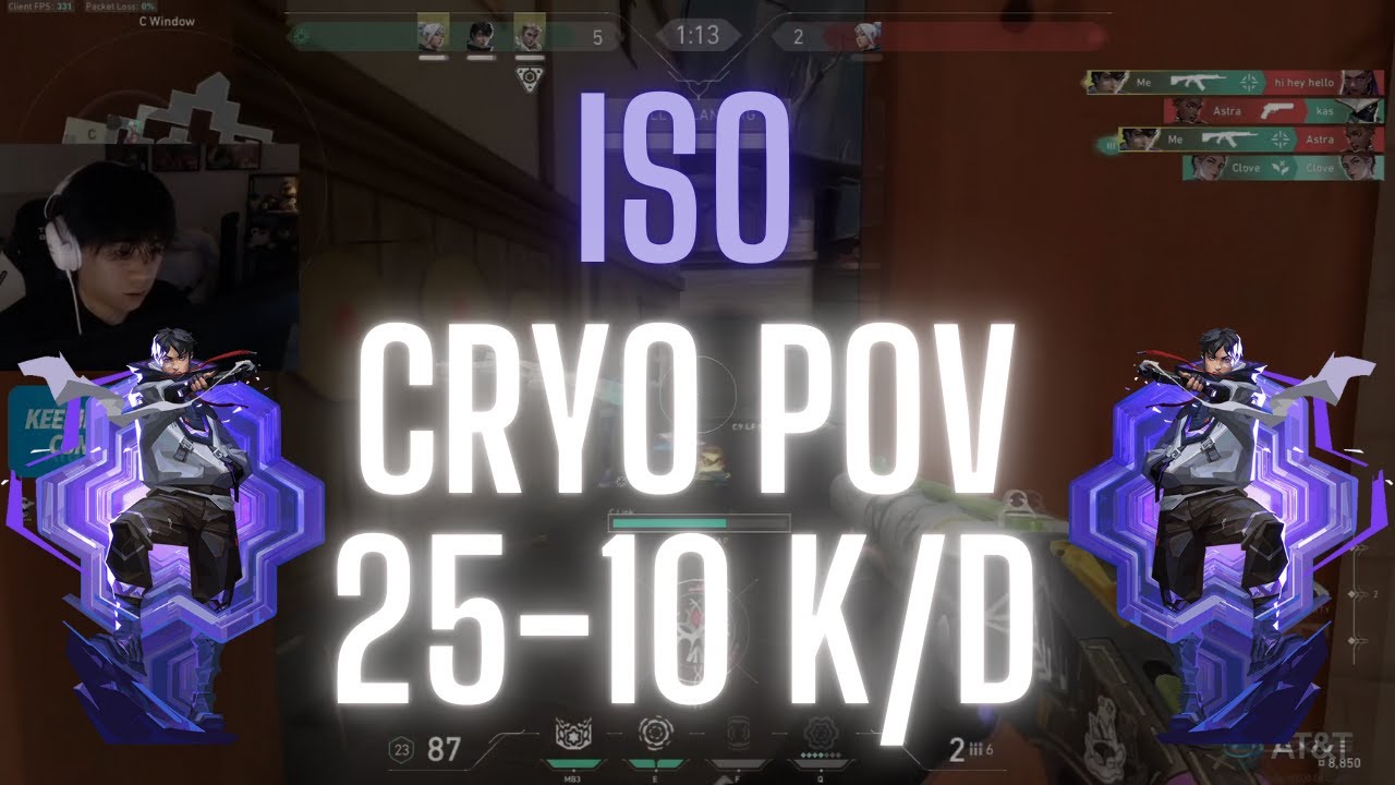 100T Cryo POV Iso on Haven 25-10 K/D (VALORANT Pro POV)