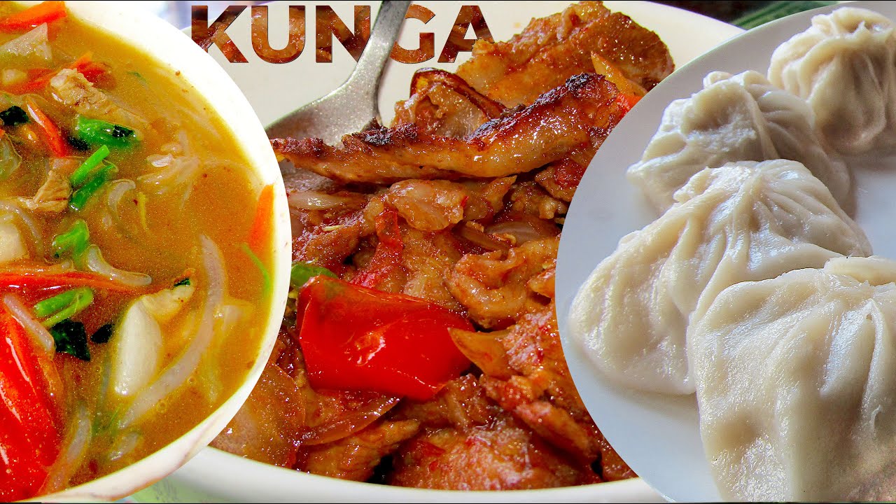Kunga Restaurant’s Signature Pork Delights: Fhing Noodle Soup, Pork Momo & Chilli Pork in Darjeeling