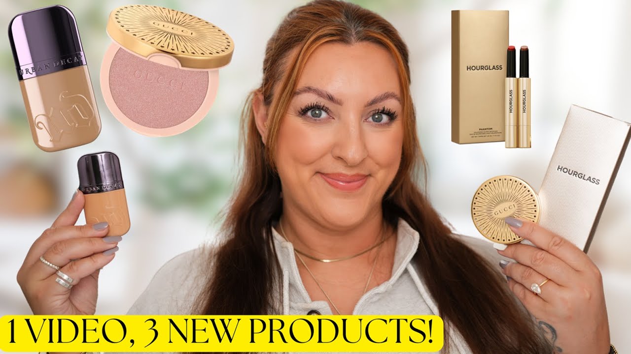 GUCCI HIGHLIGHTER, URBAN DECAY FOUNDATION & NEW HOURGLASS SHADES!