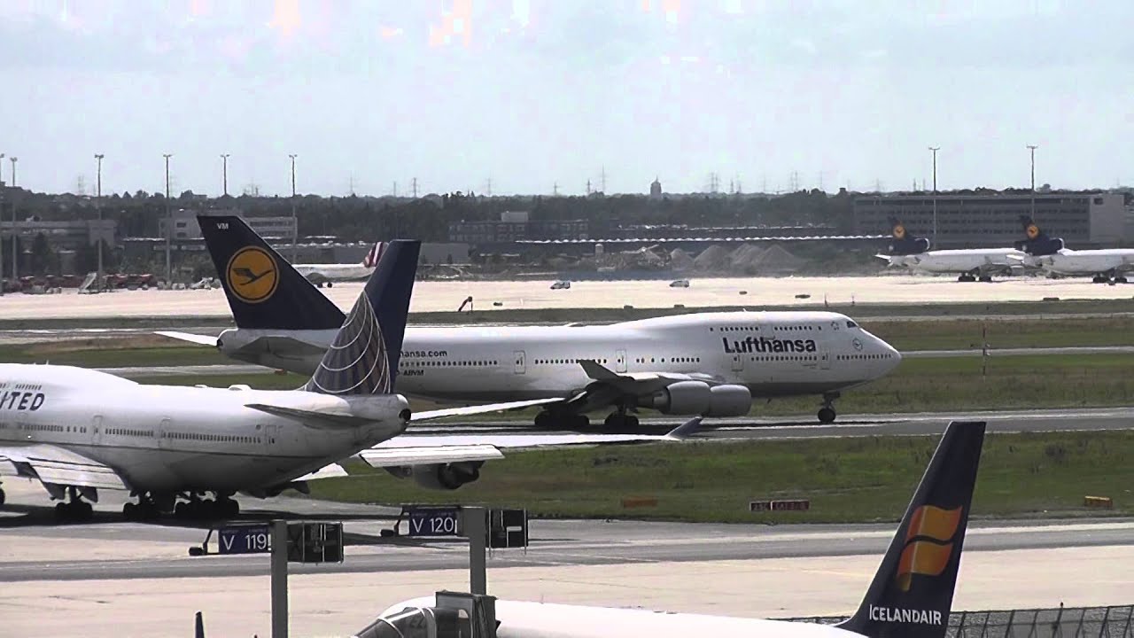 Iraqi Airways 747 Landing Frankfurt/Main