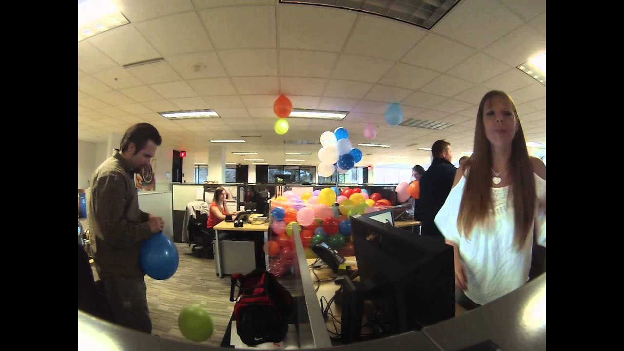 The making of the balloon desk.