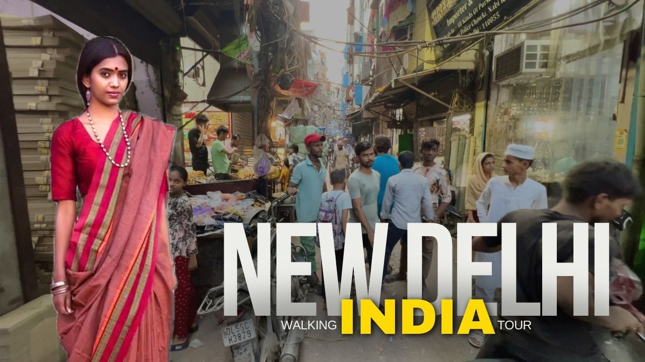 Explore NEW DELHI in 2025 🇮🇳 Walking Tour in PAHARGANJ & Main Bazar. Life in India Documentary