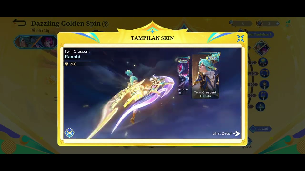 Kalian Ambil Skin Golden Month Hanabi Yang Mana Guys? #MLBBGoldenMonth #MLBBCreator