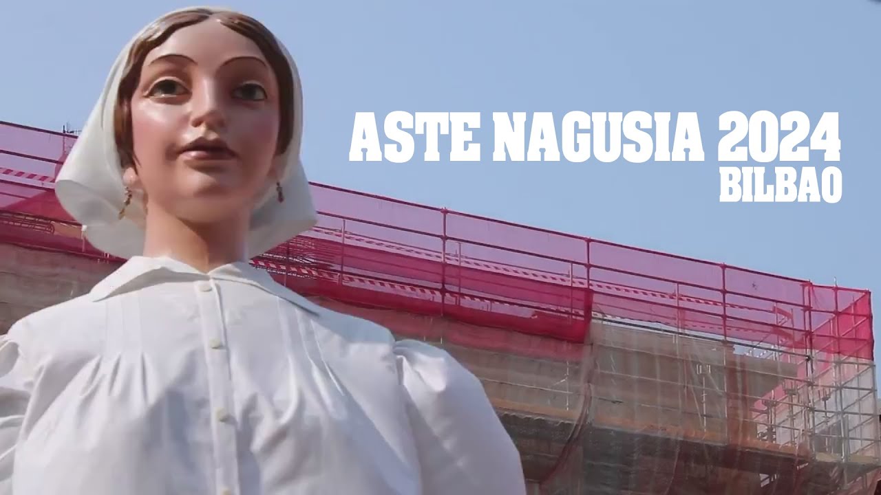 GIGANTES Y CABEZUDOS EN EL TERCER DÍA DE ASTE NAGUSIA DE BILBAO. [anaikideTV]