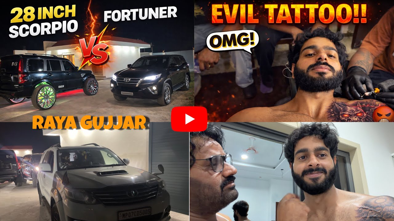 Tatto dekh ke papa gussa ho gye | RAYA GUJJAR
