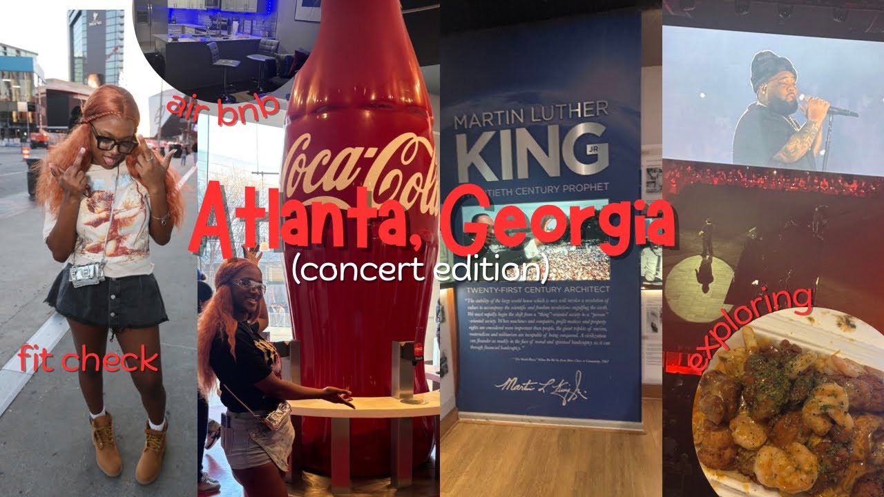 Spend a Day w/ Me in the A | Rod Wave Concert, World of Coca Cola + MLK Park❤️‍🔥🎡