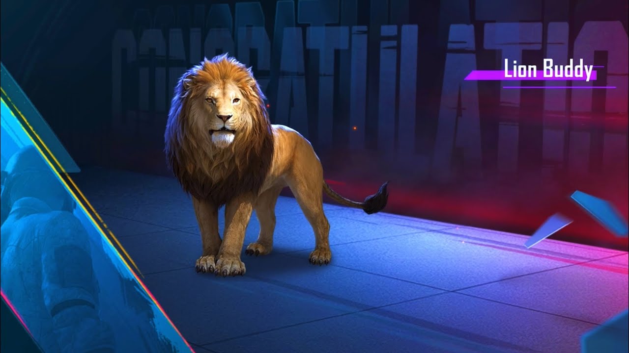 Lion buddy in Pubg mobile my new companion 🫂