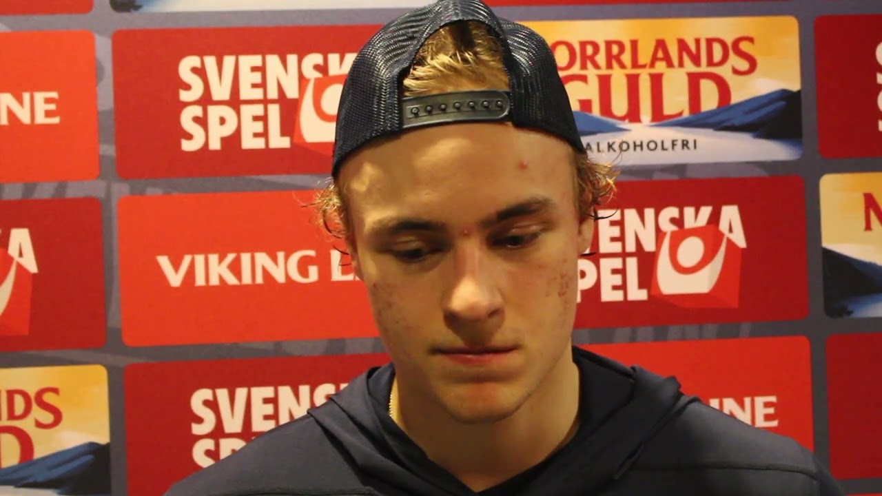 260128 Intervju med Love Härenstam efter matchen mot Mora
