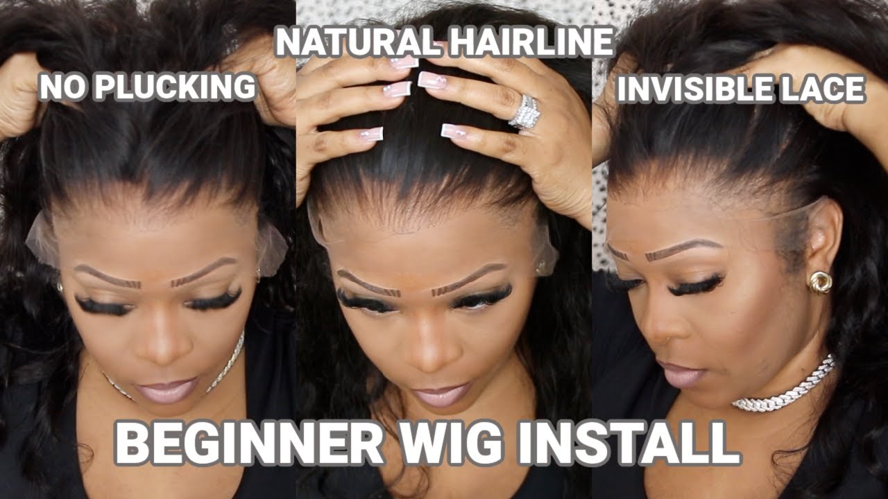 Quick Natural Frontal Install For Beginners | Natural Frontal Hairline Meltdown | Skin Like Lace