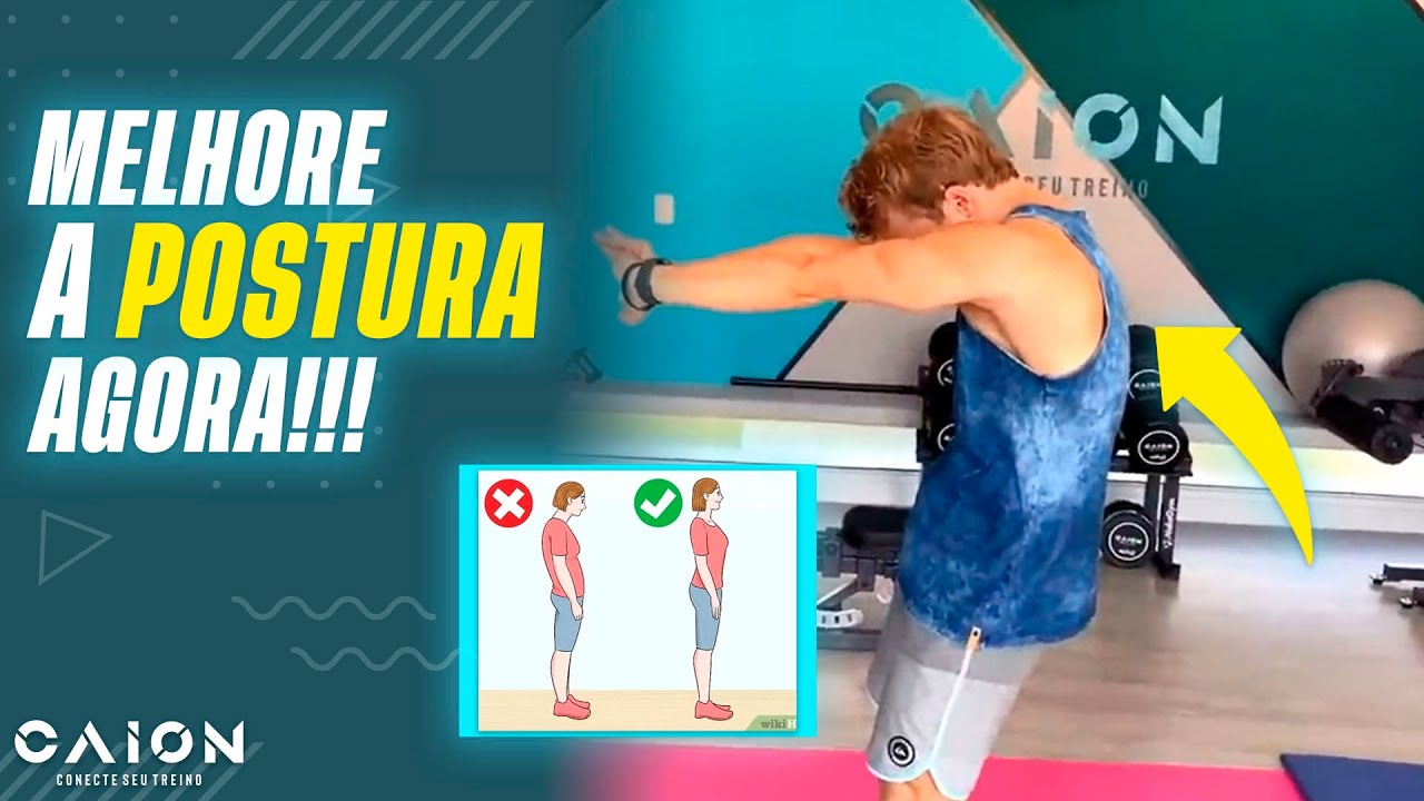 Melhore e corrija sua POSTURA de forma SIMPLES e rápida com exercícios para casa