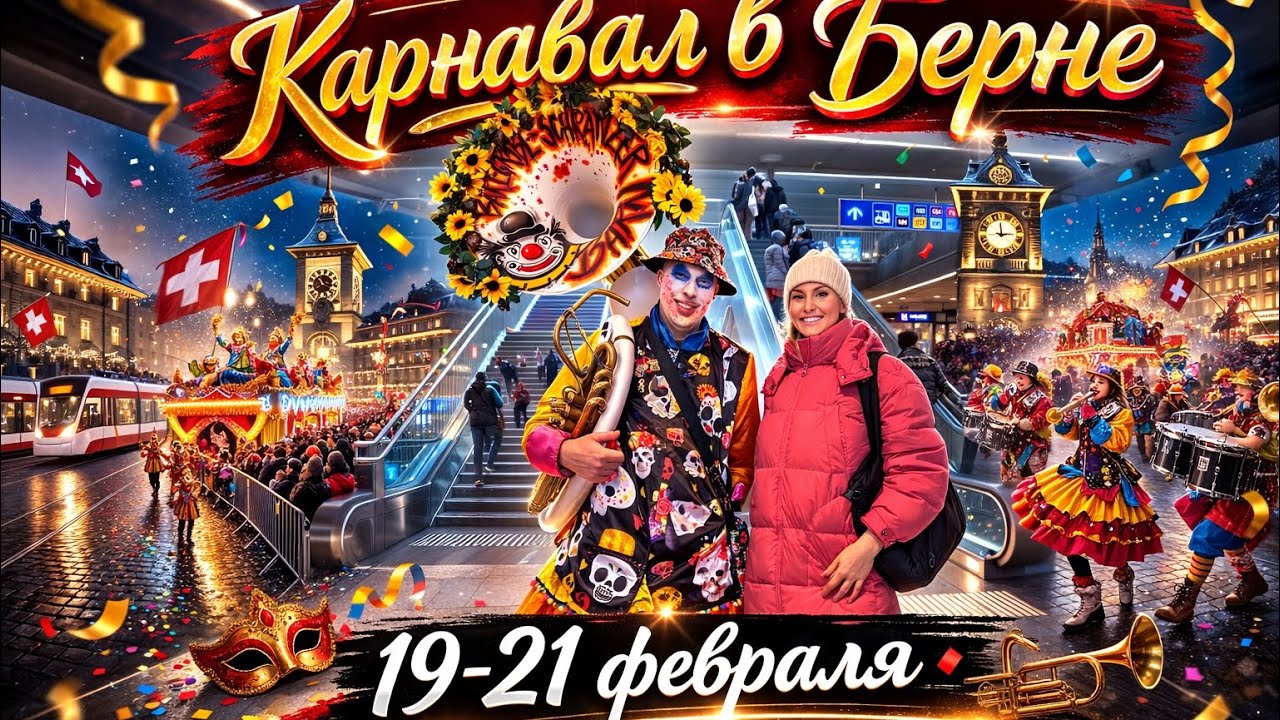 Carnival in Bern 2026 | Berner Fasnacht | Карнавал в Берне | Карнавал в Берні 2026