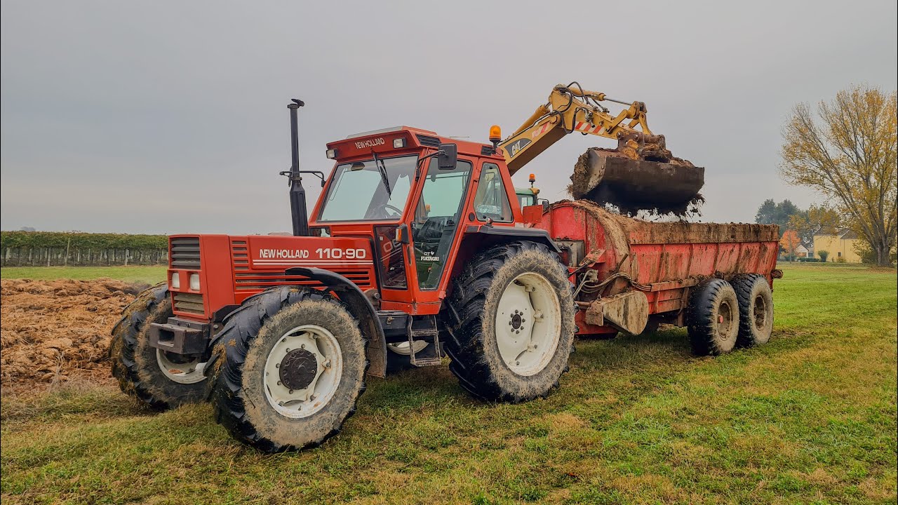 CABVIEW | New Holland 110-90 | spandimento letame [FHD][GoPro]