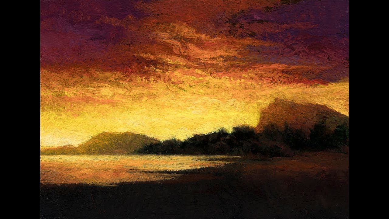 Stormglow 5x7 Tonalist Landscape Oil Painting Demonstration
