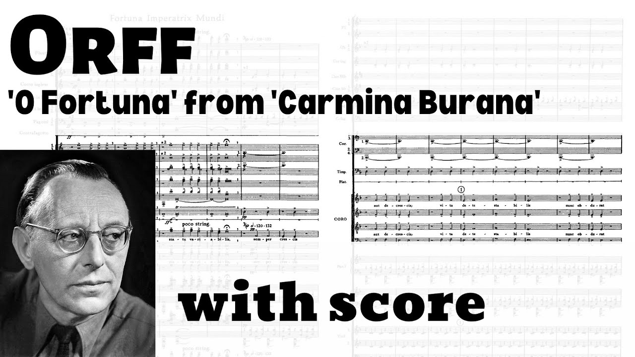 Carl Orff - 'O Fortuna' from 'Carmina Burana' (with score)