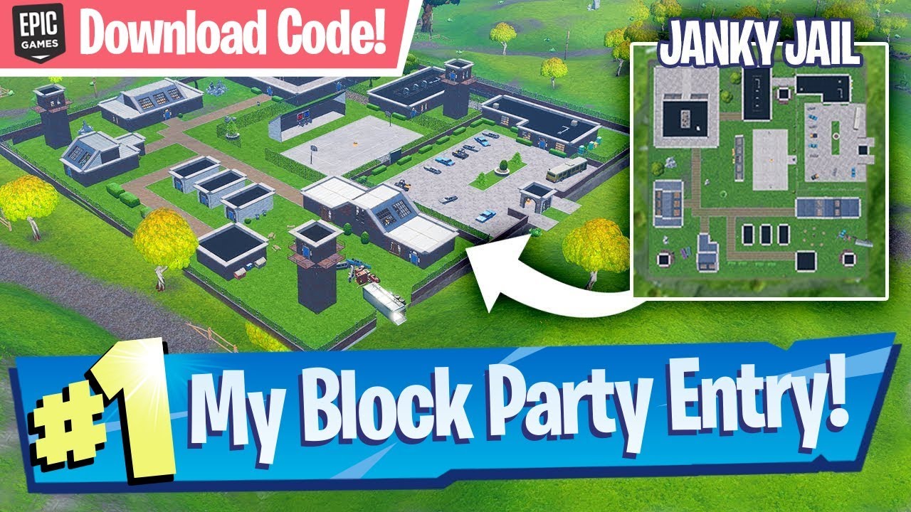 NEW Janky Jail Location (w/ Download Code!) - Fortnite Block Party Entry!