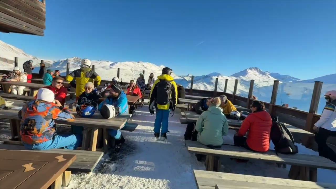 Livigno, Italy. Skiing or snowboarding.  Mottolino ski slope 2024 December