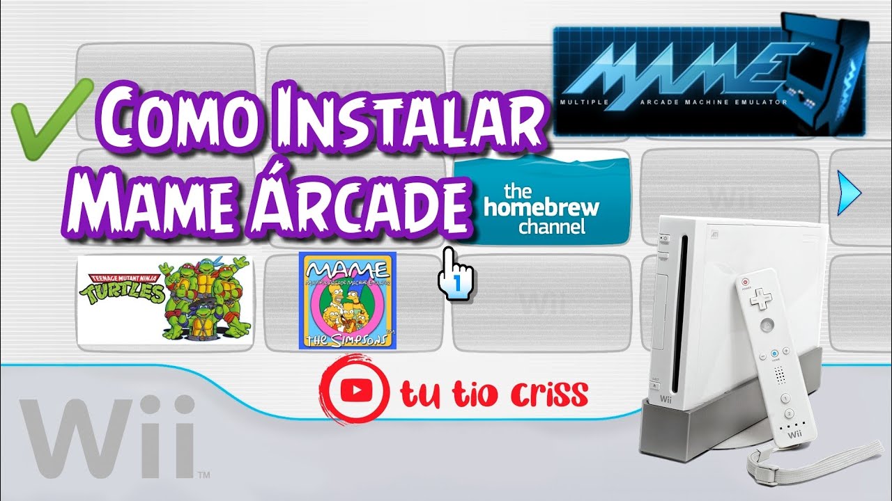 ✔️ Como Instalar Emulador Mame Arcade en Wii + ✔️ Configuración de Mame Árcade