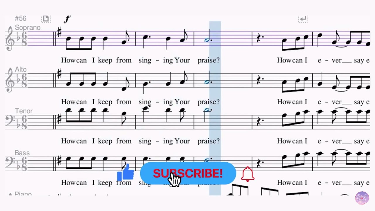 How Can I keep From Singing - Soprano