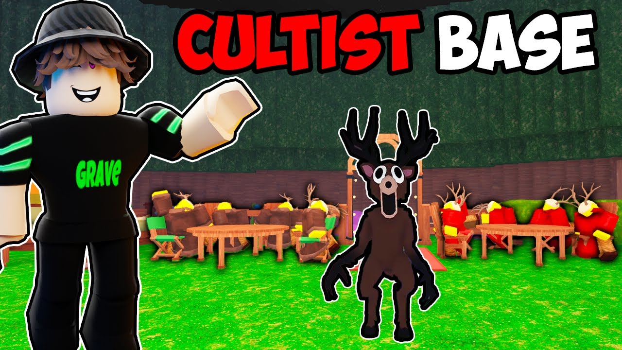 I Built The CULTIST CAMP BASE In 99 Nights In The Forest..(they were so confused)