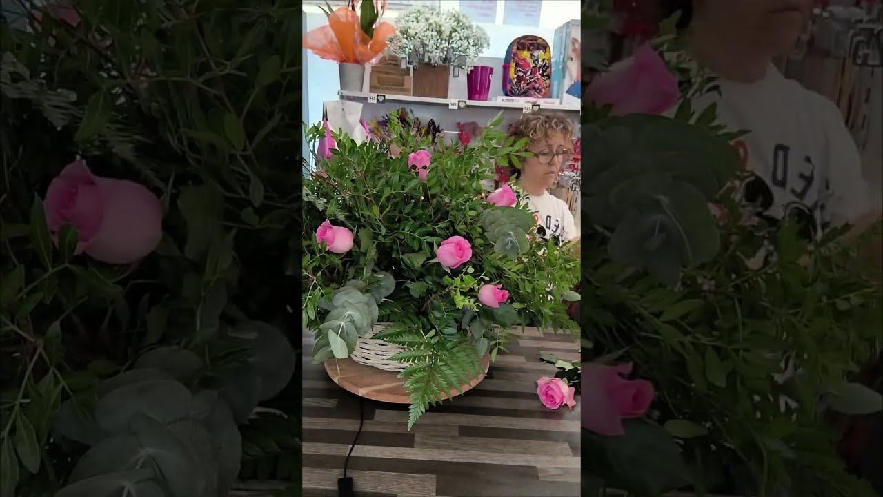 Como hacer Arreglo floral arreglo redondo.