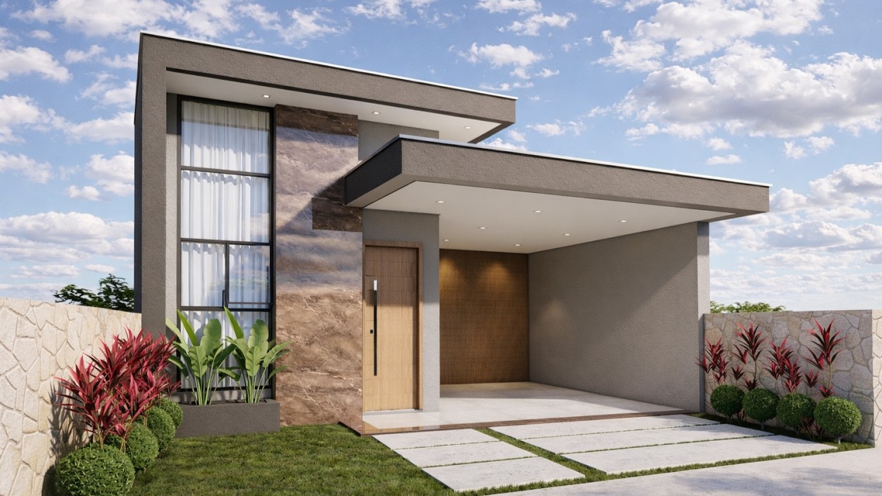 CASA PEQUENA E MODERNA || 2 QUARTOS || PLANTA BAIXA -  ECONÔMICA !!!