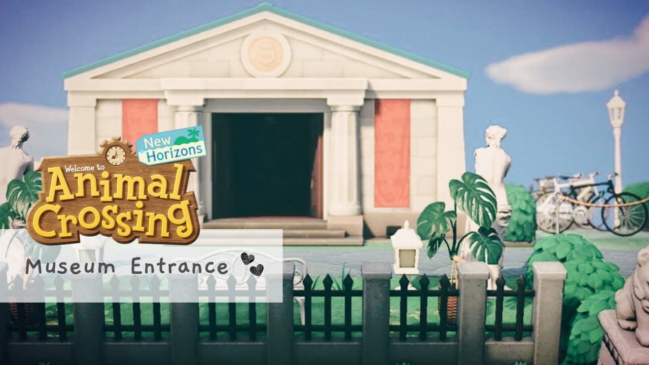 Decorating Museum Entrance Animal Crossing New Horizons | Simple & Quick Tutorial Island Ideas