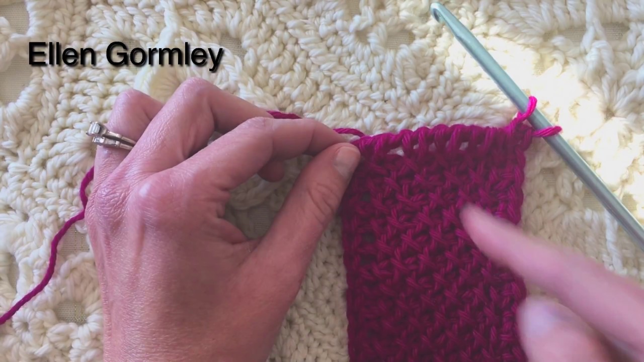 How to Crochet the Tunisian X stitch pattern