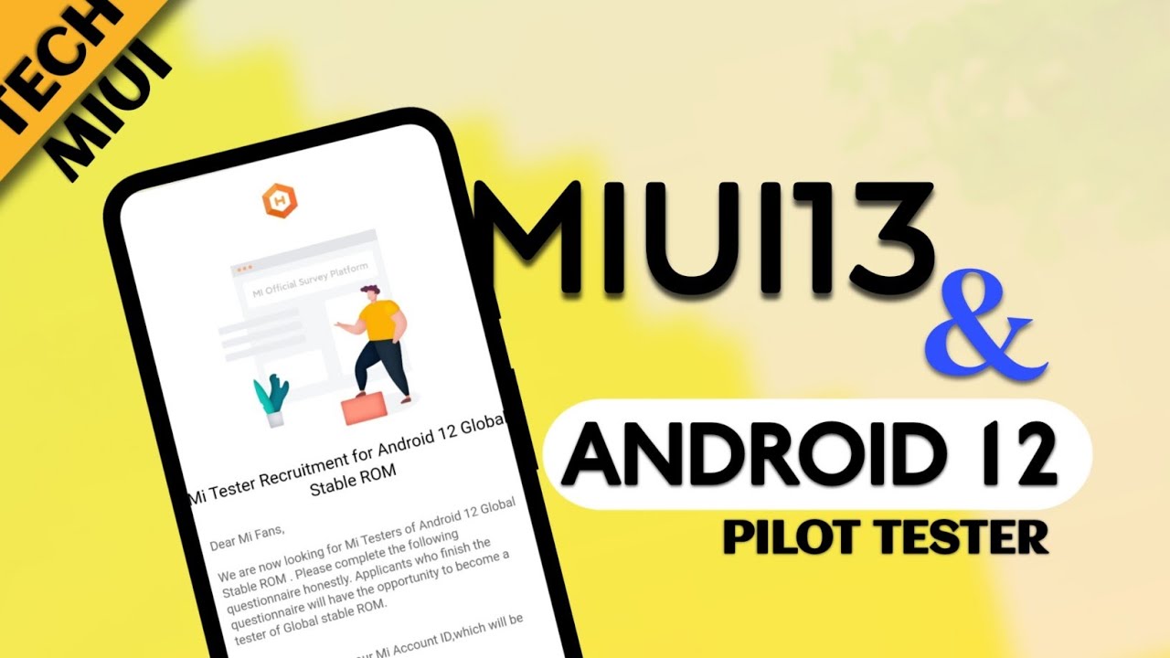 MIUI 13 and Android 12 Stable Beta Tester | Download MIUI 13 and Android 12 In All Devices