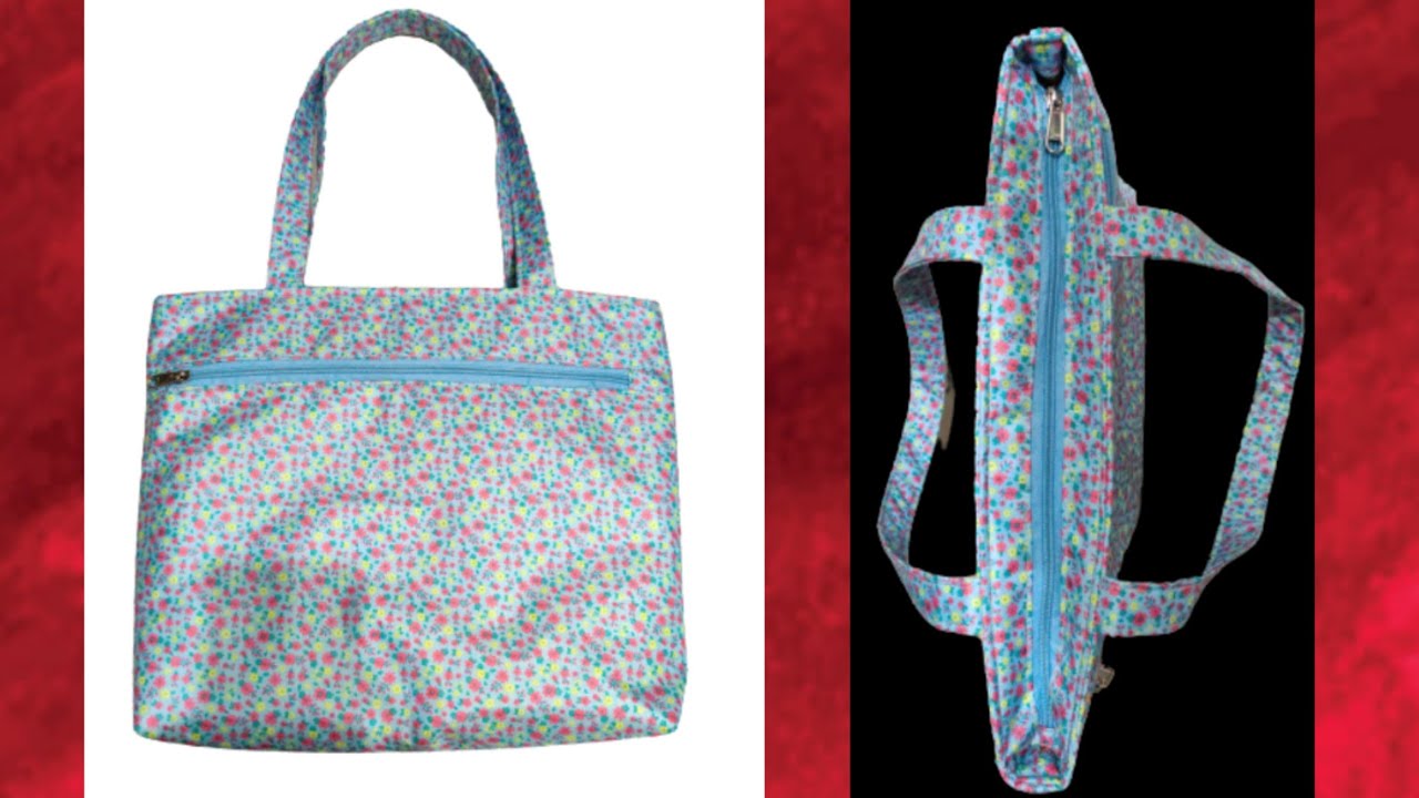 Fancy Zipper Bag Making in Hindi !!