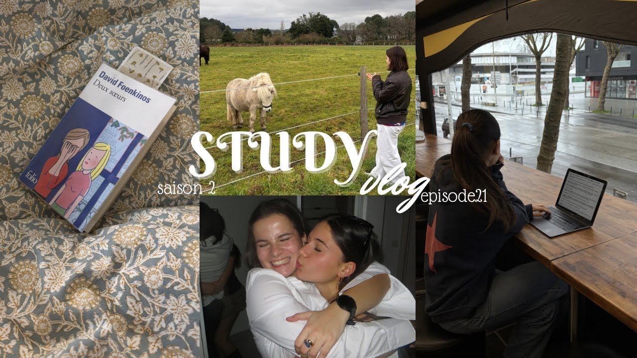 STUDY VLOG: une semaine productive (study session, beaucoup de matcha, sport, soirée…) 