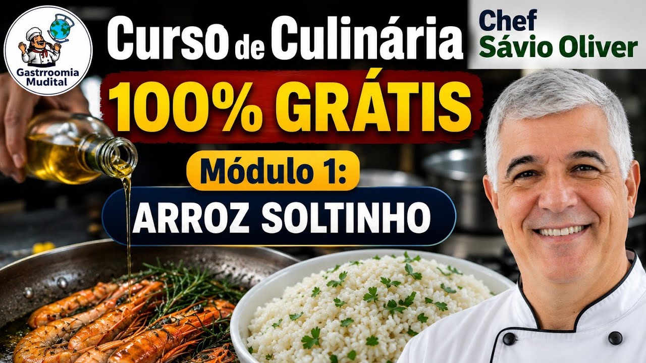 Você quer aprender COZINHAR com o CHEF e sem PAGAR NADA? 100% Gratuito.