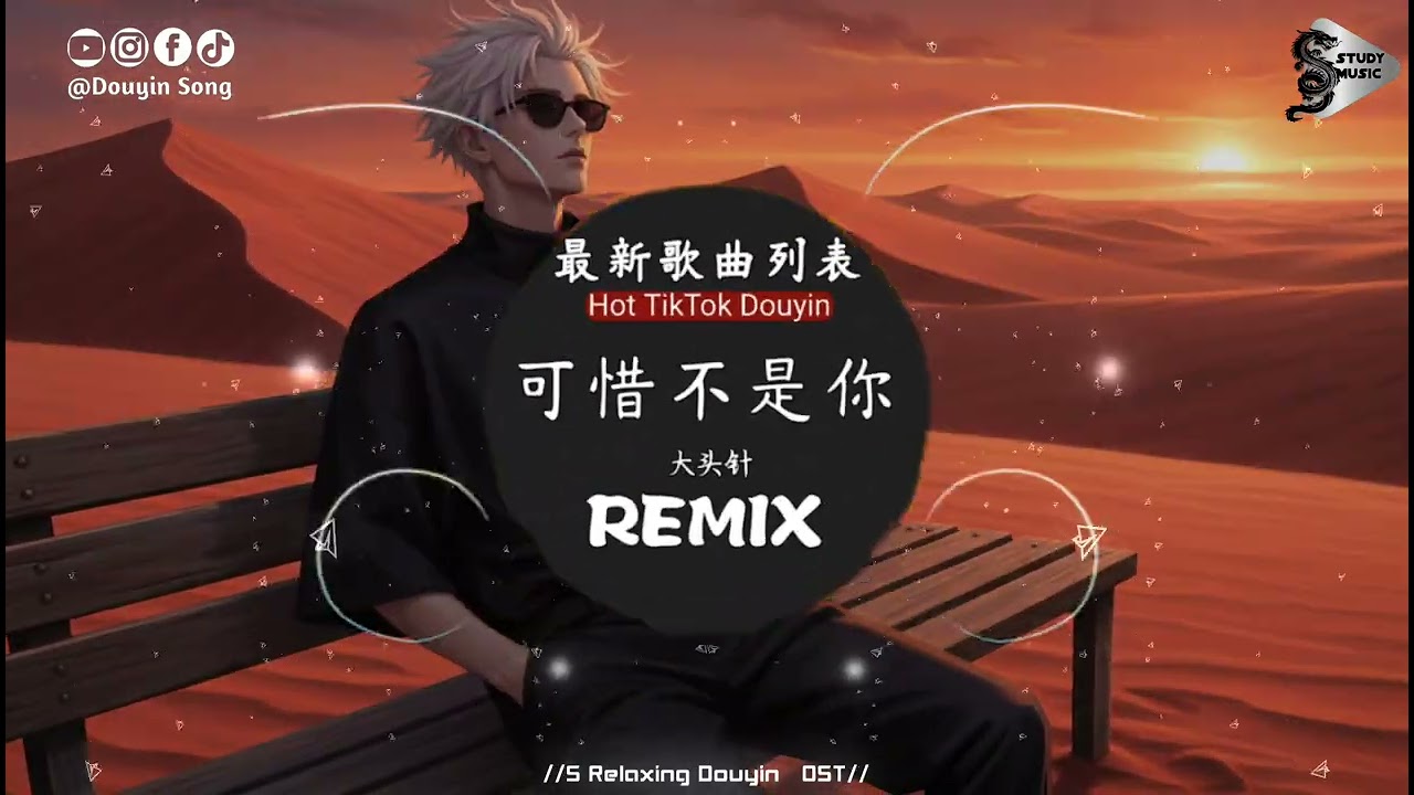 大头针 - 可惜不是你 (抖音DJ版)『这一刻突然觉得好熟悉，像昨天今天同时在放映，我这句语气原来好像你，不就是我们爱过的证据。』抖音热门流行歌曲｜氛围感BGM
