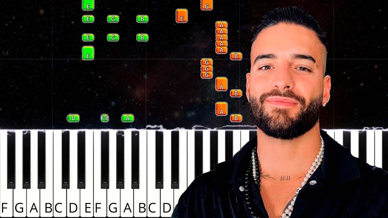 Sobrio - Maluma - Piano Tutorial - Keysynth