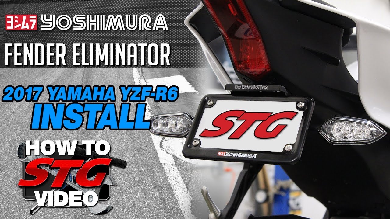 2017-2018 Yamaha R6 Yoshimura Fender Eliminator Install | SportbikeTrackGear.com