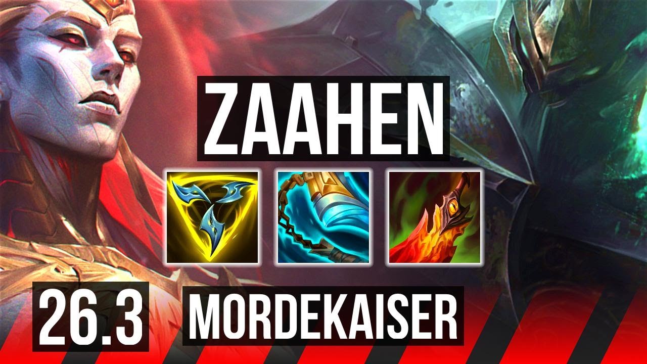 ZAAHEN vs MORDEKAISER (TOP) | Perfect KDA: 13/0/3 | KR Diamond | 26.3