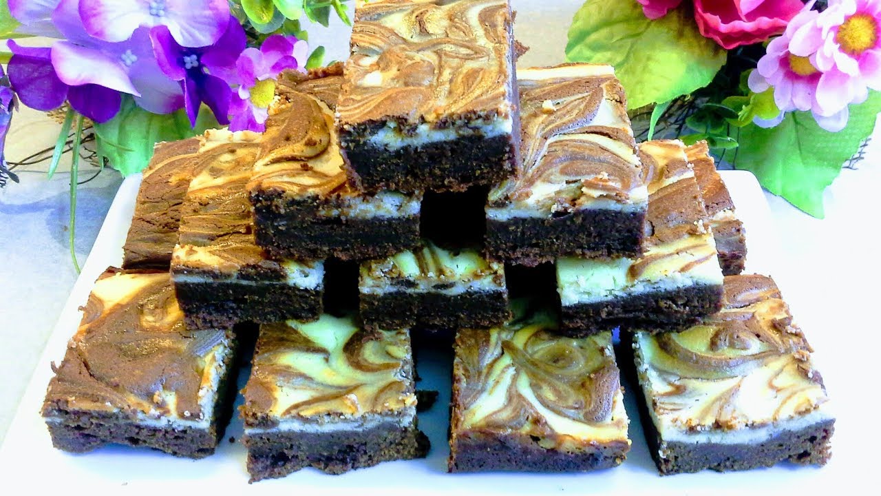 براونيز تشيزكيك سهل ولديد 🍫Brownies cheesecake