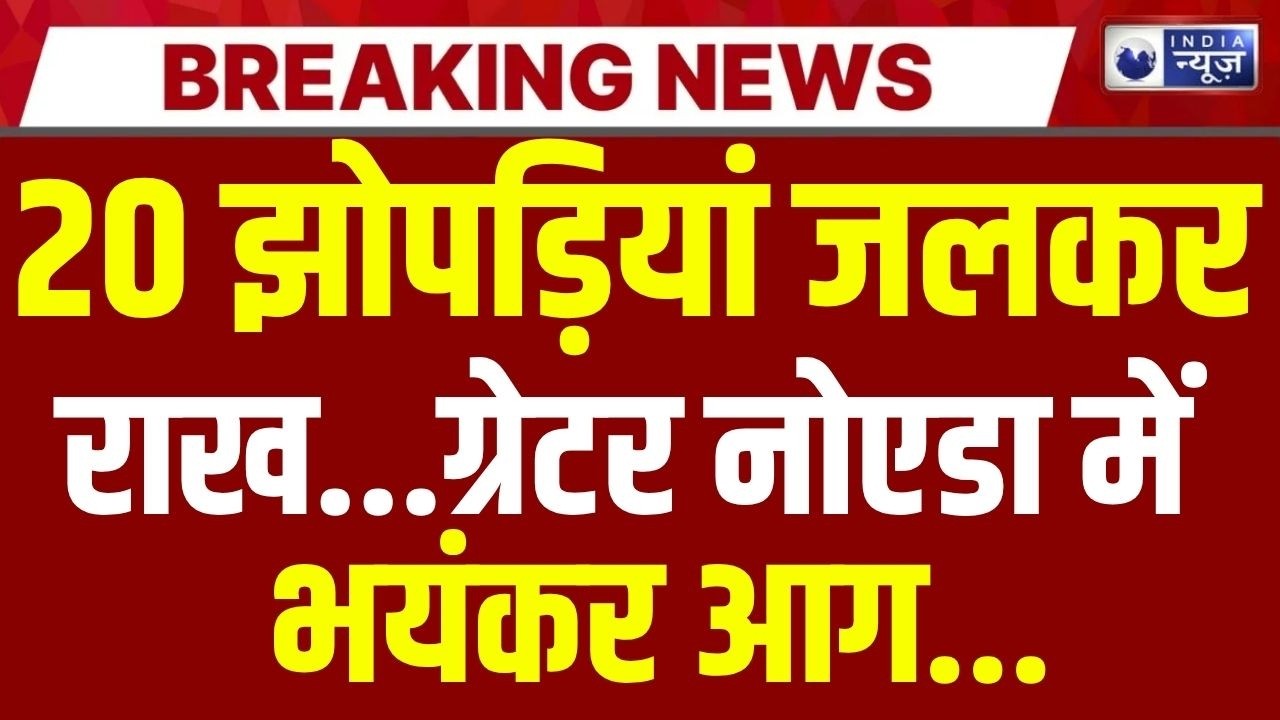 Greater Noida Fire News: ग्रेटर नोएडा में भीषण आग लगी | Breaking News | UP News | India News