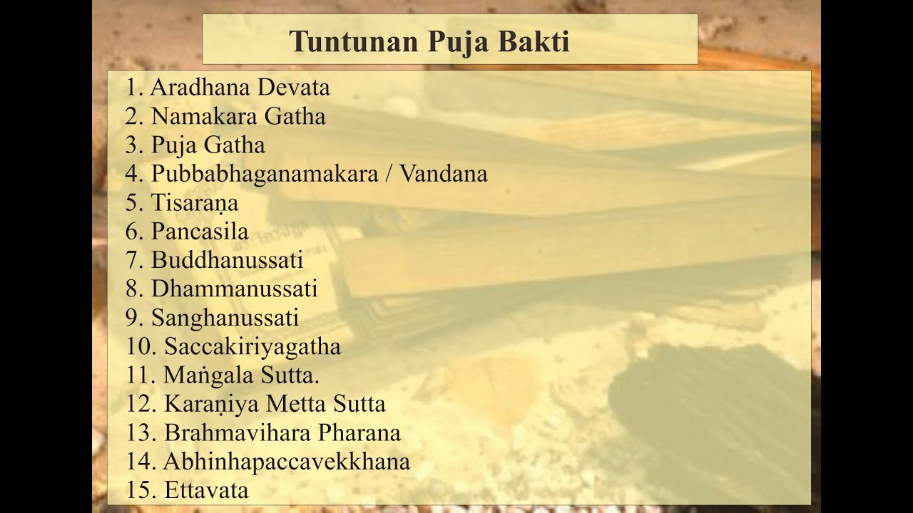 Doa puja bakti pagi dan sore || paritta suci