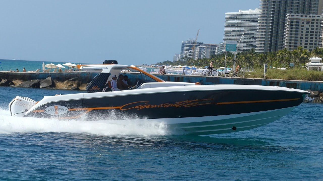 CIGARETTE BOAT!!!!!! AT HAULOVER INLET#hauloverinlet