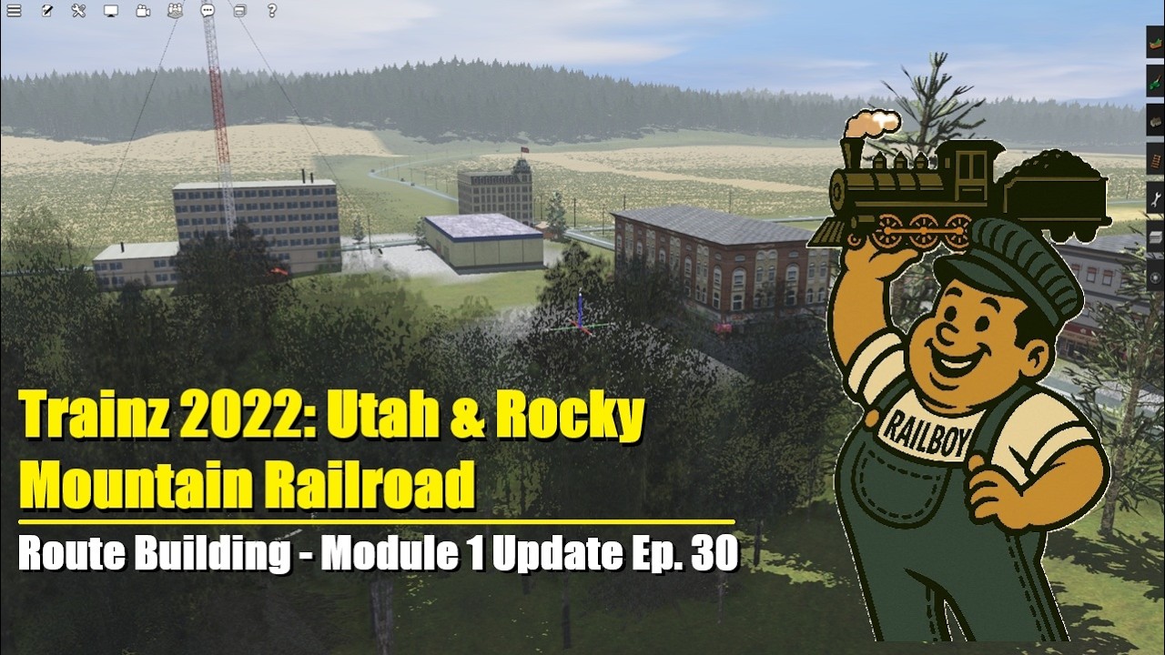 Trainz 2022 Route Building URM mod 1 updates E30