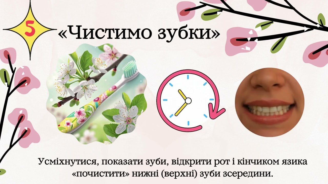 Весняна артикуляційна гімнастика