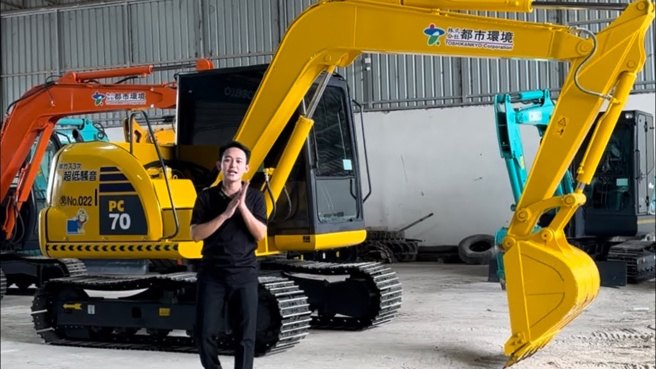 รีวิวรถขุดขนาด7ตันkomatsu pc70-8 kobelco sk75-8 ร้านดีเคแทรกเตอร์ 0836118541 โด้
