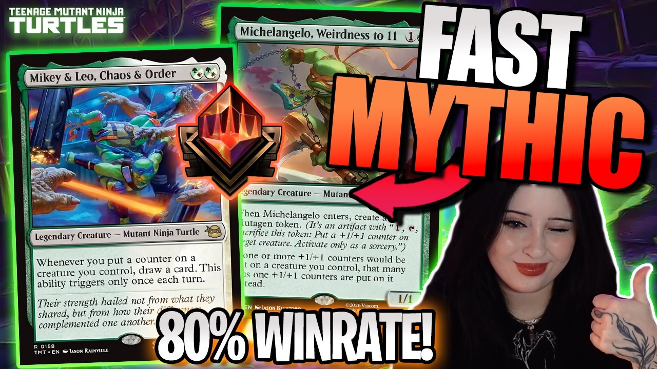 My New Brew I Used To Climb to Mythic! | Mono G Scales | TMNT Standard MTG Arena