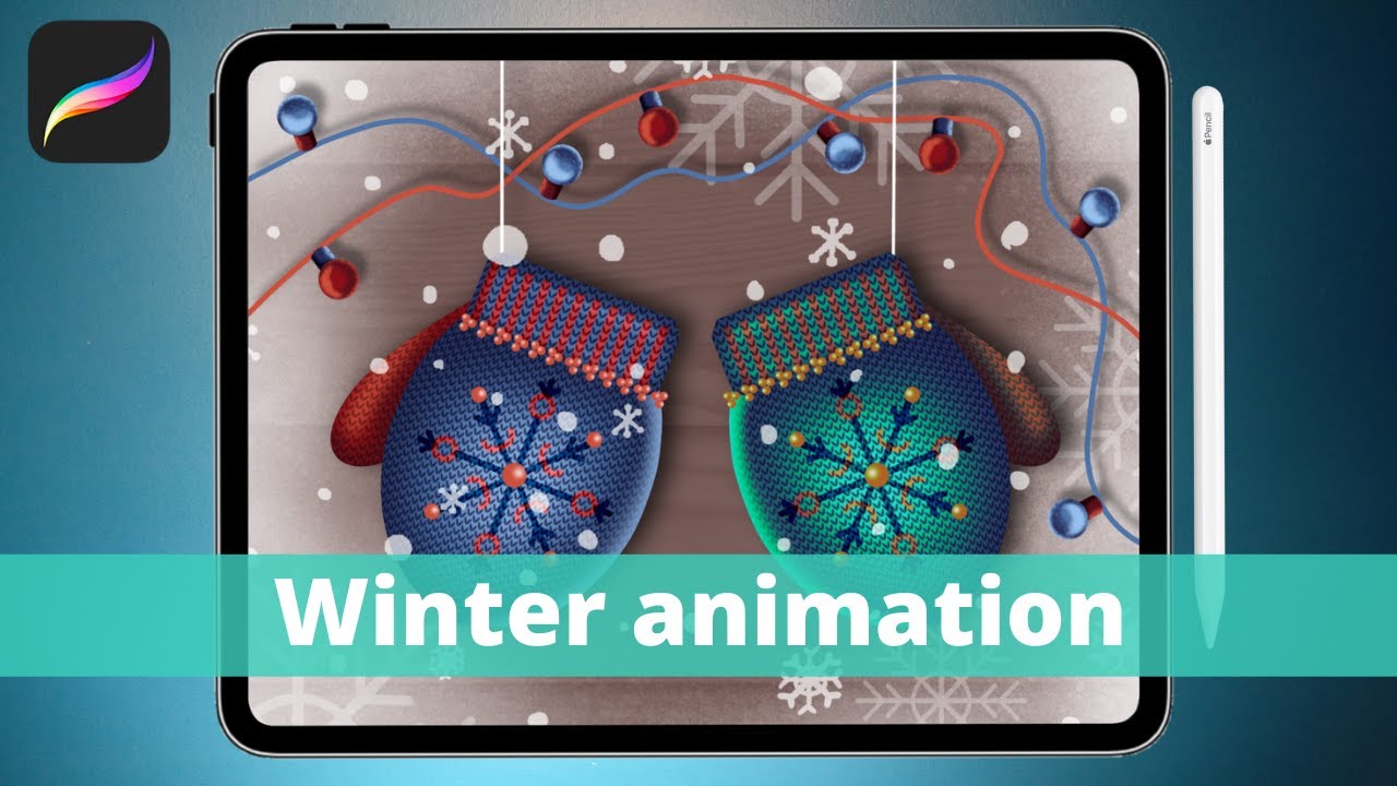Animated Christmas Drawing // Procreate Animation Tutorial