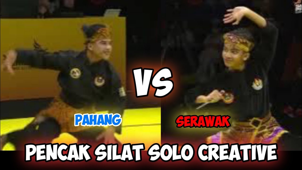PENCAK SILAT SOLO CREATIVE JUNIOR  || 🔴SERAWAK VS 🔵PAHANG || internasional championship 2023