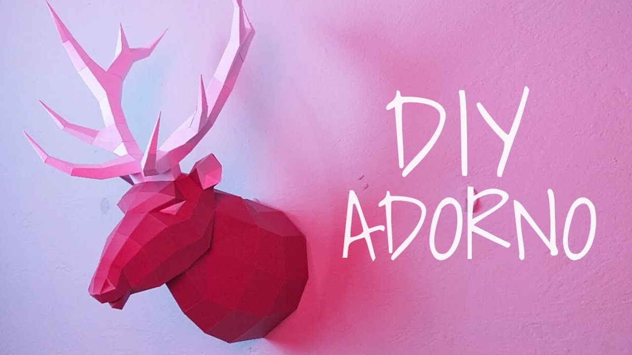 Cómo hacer un Adorno de Venado Ciervo papercraft | Momuscraft