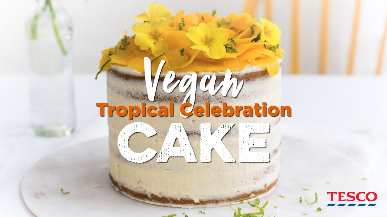 Vegan Tropical Cake | Supergolden Bakes
